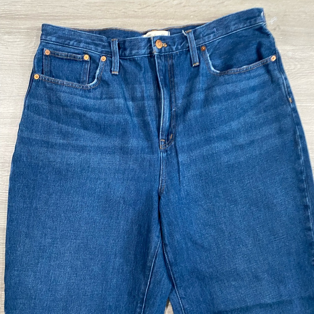 Madewell‎ Baggy Straight Classic Blue Women's Jeans 32 - Picture 3 of 9